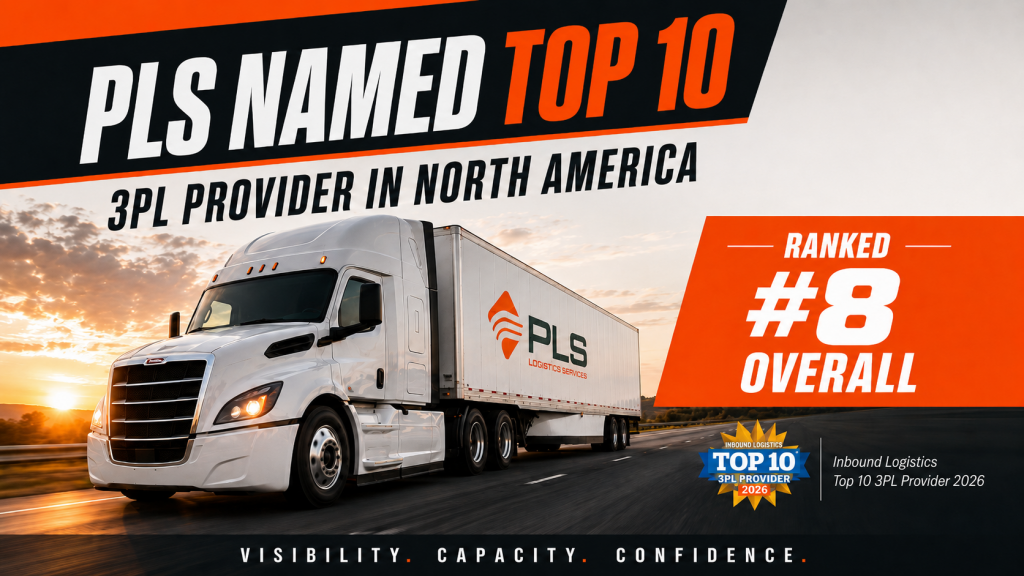 PLS Logistics Named a Top 10 3PL by Inbound Logistics Readers